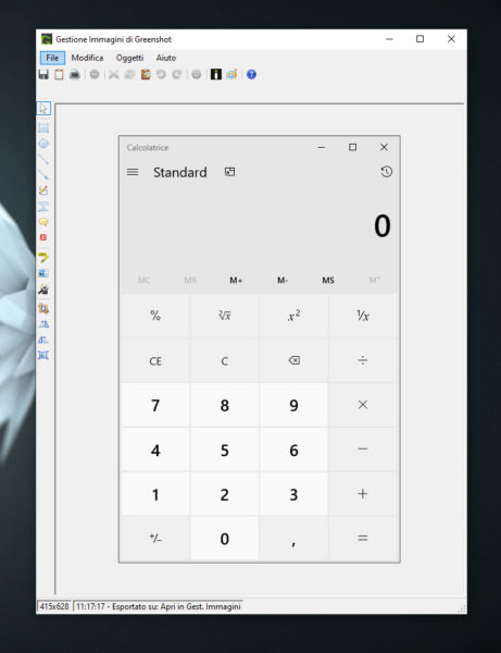 Come fare screenshot con ombra su Windows 10