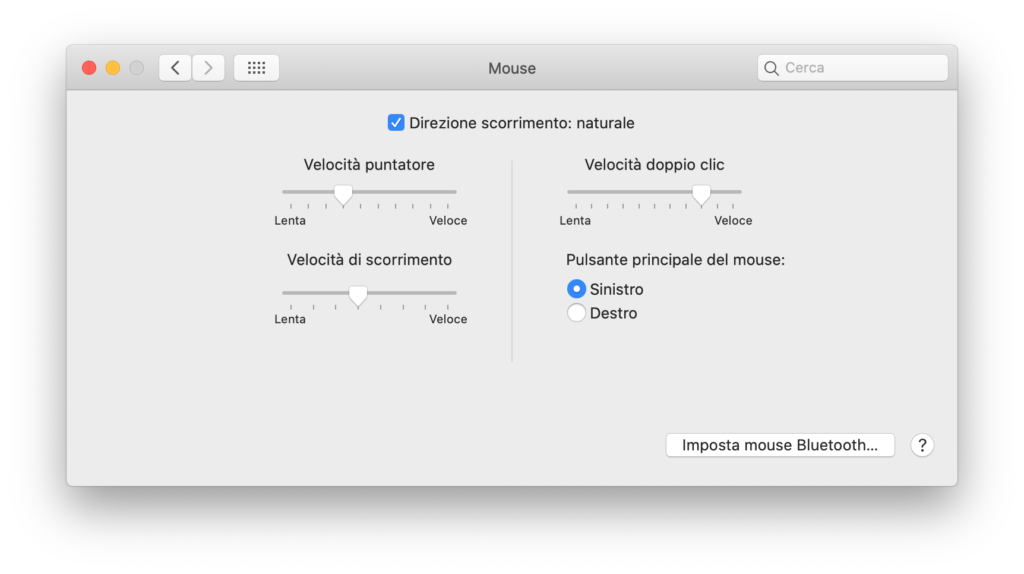 Come personalizzare l'esperienza del mouse su Mac
