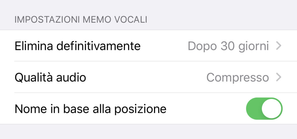 Eliminare definitivamente e automaticamente le note vocali su iPhone