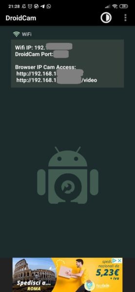 Come usare lo smartphone Android come Webcam