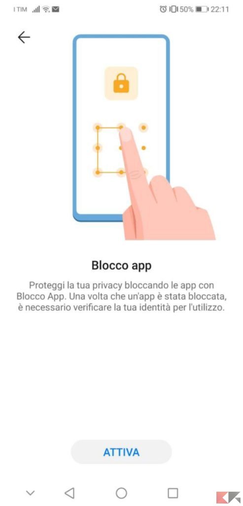 bloccare app android