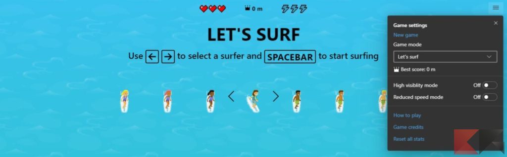 gioco surf edge