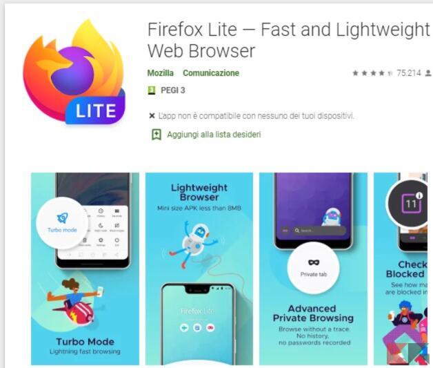 migliori browser leggeri android