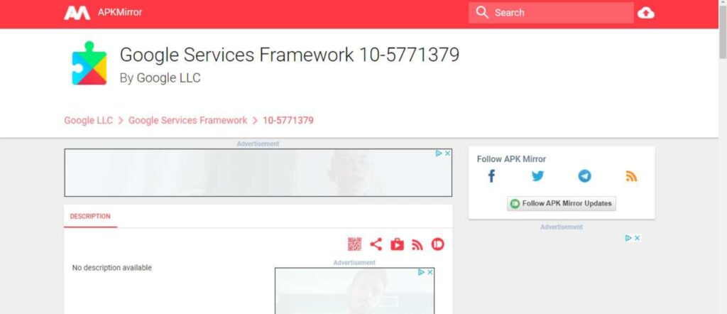 Google services framework