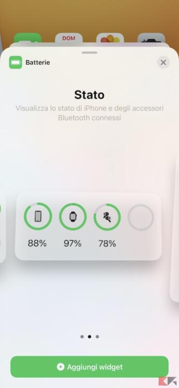 Aggiungere un nuovo widget nella home di iOS 2