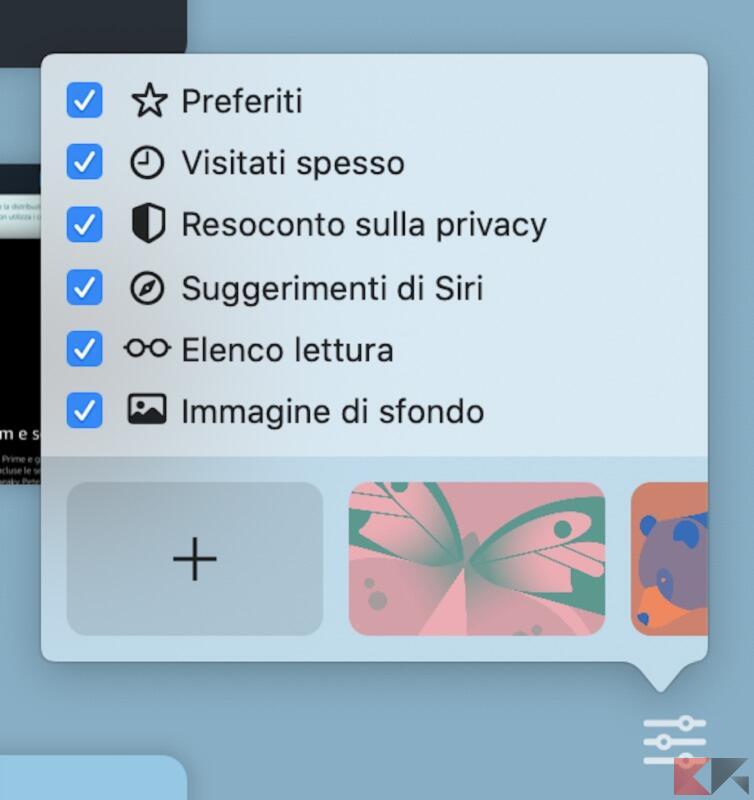 Come modificare la schermata principale di Safari su Mac 1