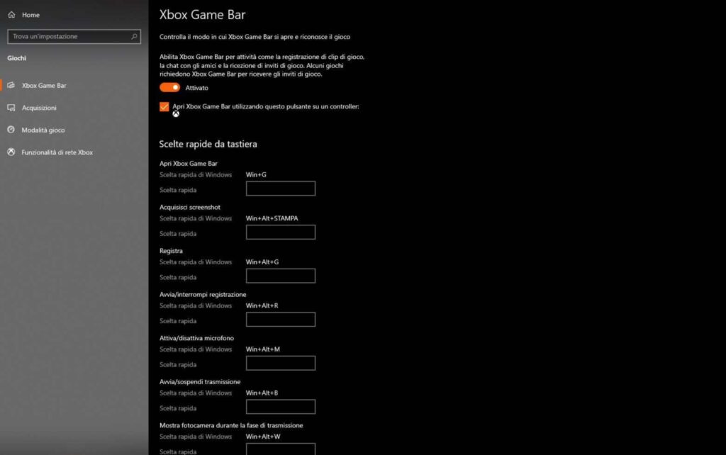 xbox game bar windows 10