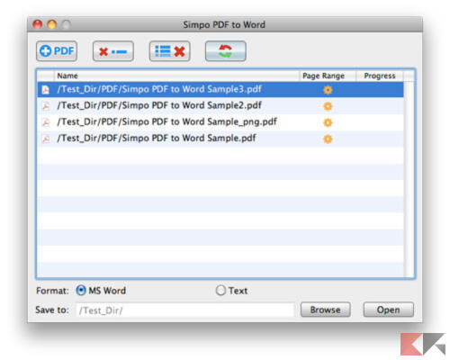 Convertire PDF in Word con Mac 2