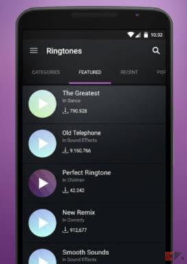Migliori app e siti per scaricare suonerie su Android 1