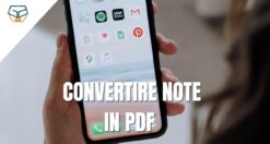 Come convertire note in PDF su iPhone